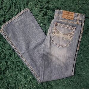 Cody James Western Denim Jeans Light Wash Bootcut Cowboy Cowgirl